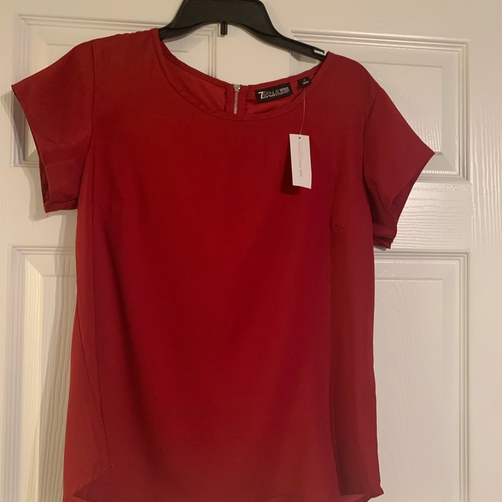 Red New York and company blouse